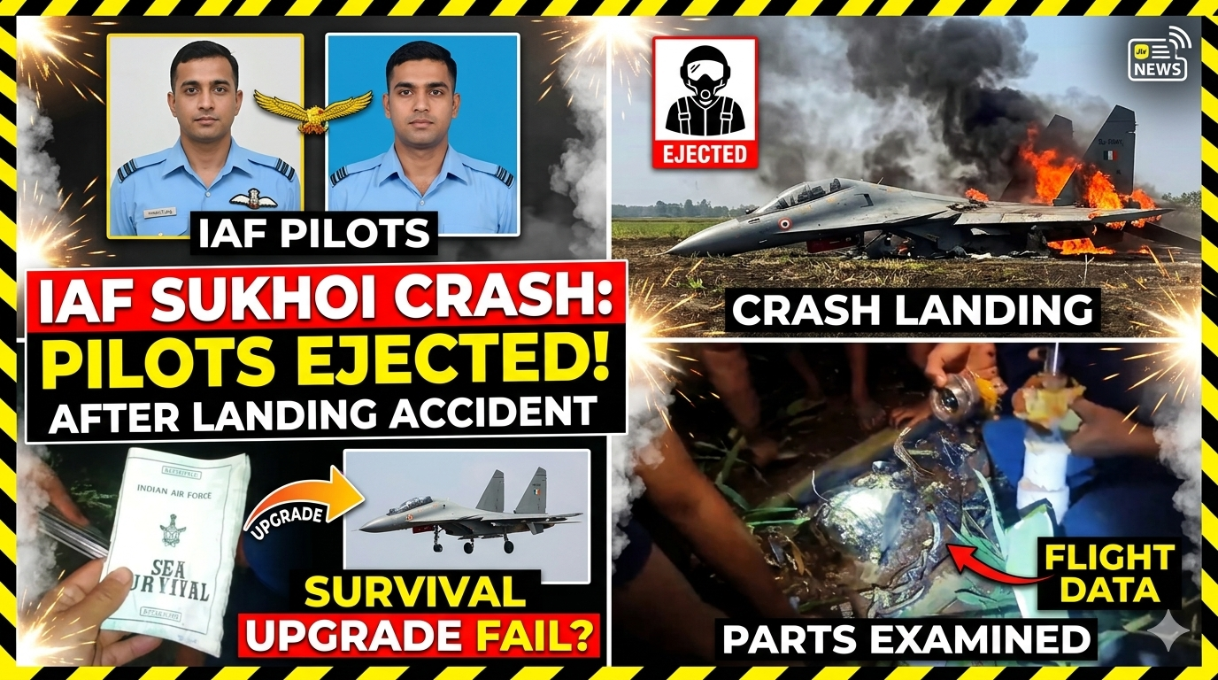 Sukhoi Fighter Jet Crash : जोरहाट में वायुसेना का An-32 विमान क्रैश, लैंडिंग के दौरान हुआ बड़ा हादसा; जांच के आदेश