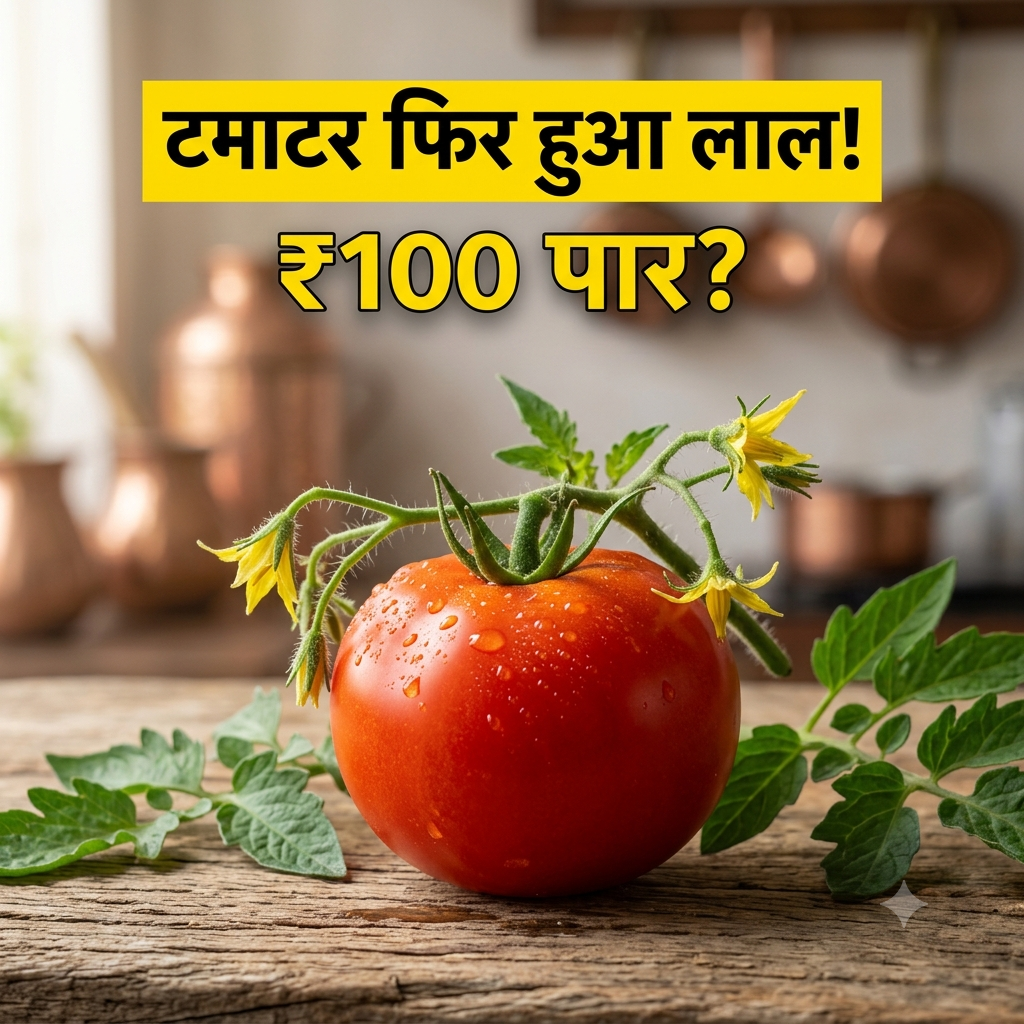 Tomato Price Hike: टमाटर ने फिर बदला अपना तेवर! आसमान छूने लगीं कीमतें, जानिए क्यों अचानक लाल हुआ ‘रसोई का राजा’