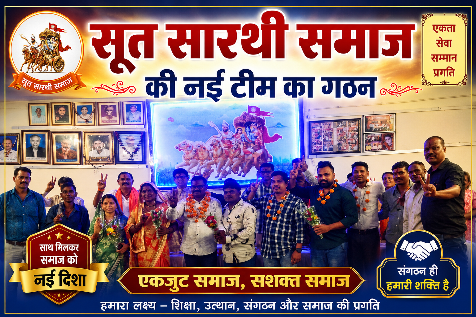 Soot Sarthi Samaj Durg : सूत सारथी समाज दुर्ग में नई कार्यकारिणी का गठन: विनोद सारथी बने जिलाध्यक्ष, समाज में उत्साह की लहर