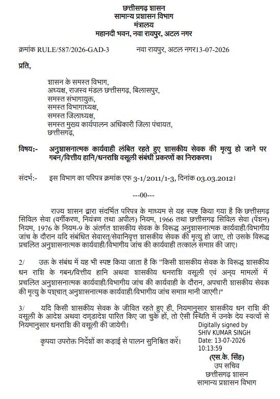 CG GAD Order :