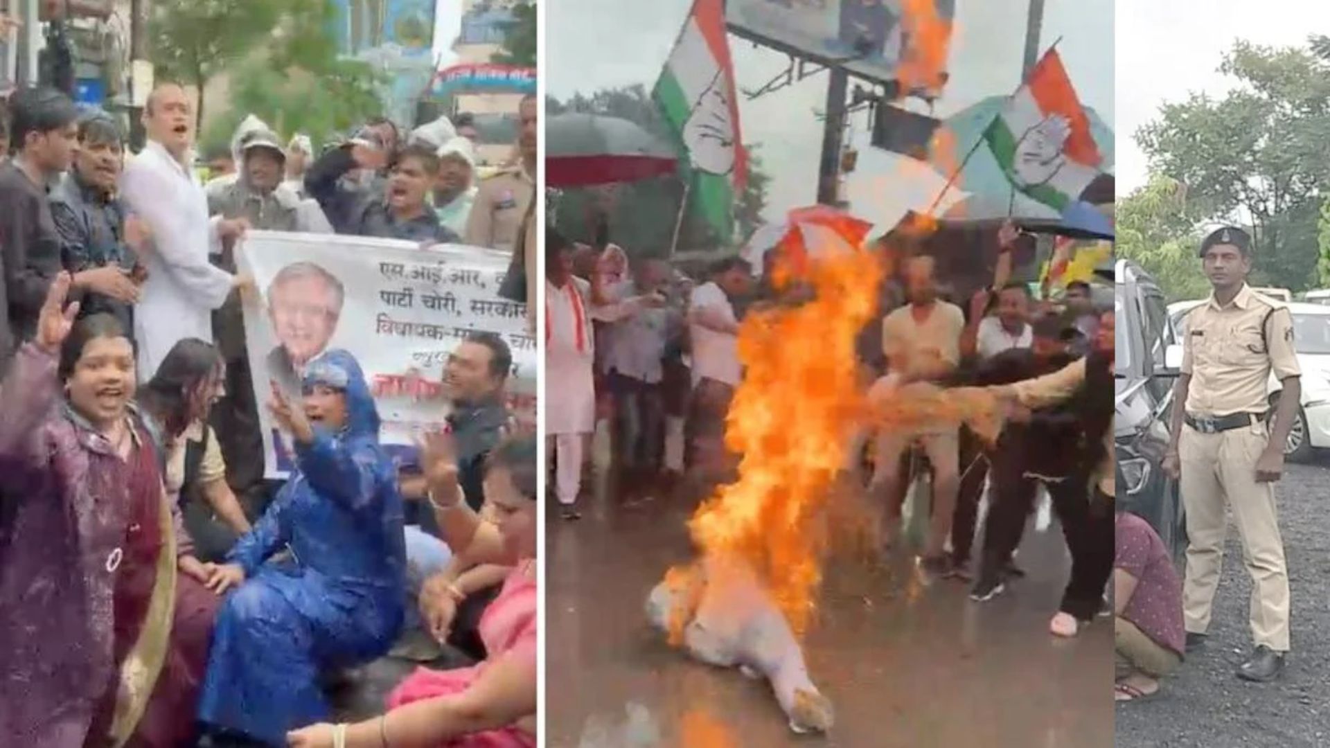 Raipur News: मुख्य चुनाव आयुक्त पर कार्रवाई की मांग को लेकर कांग्रेस का प्रदर्शन, बैरिकेड तोड़कर निर्वाचन कार्यालय की ओर बढ़े कार्यकर्ता