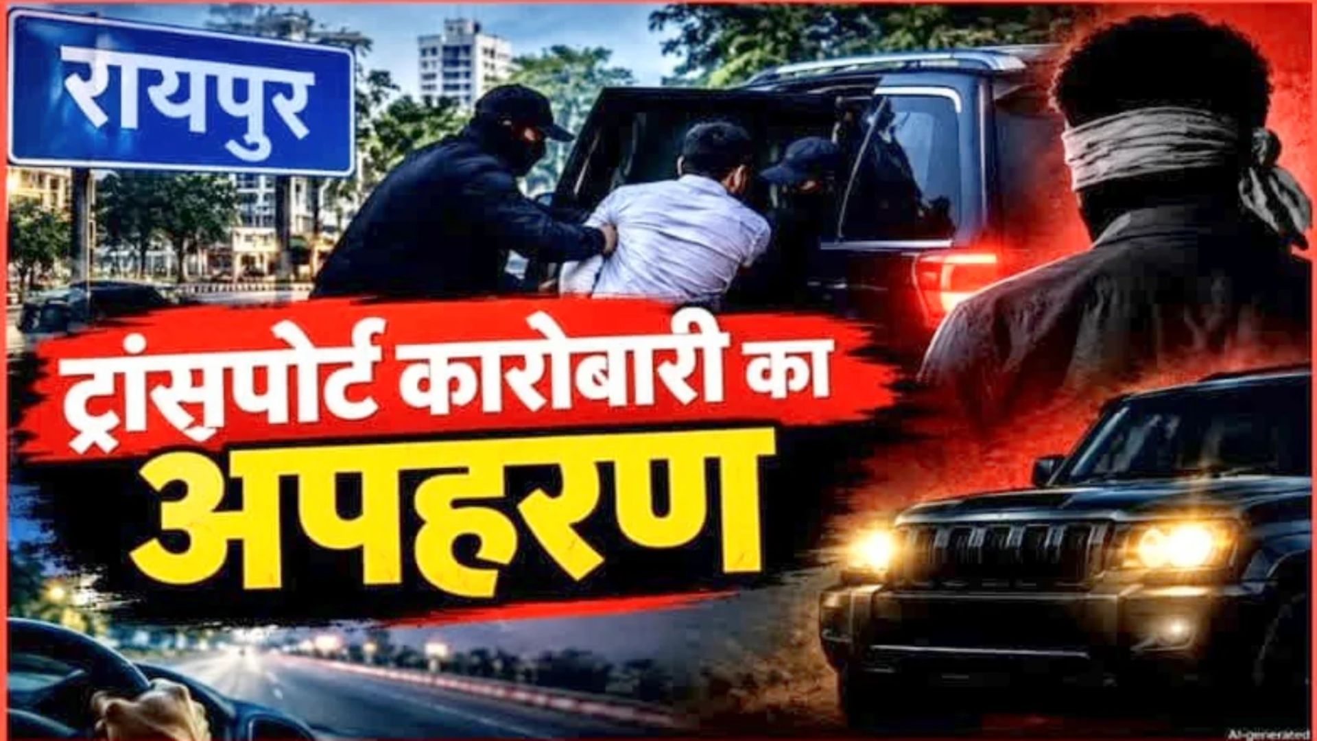 Raipur News: ट्रांसपोर्ट कारोबारी का अपहरण, काले रंग की स्कॉर्पियो में जबरन ले गए तीन लोग, मोबाइल बंद